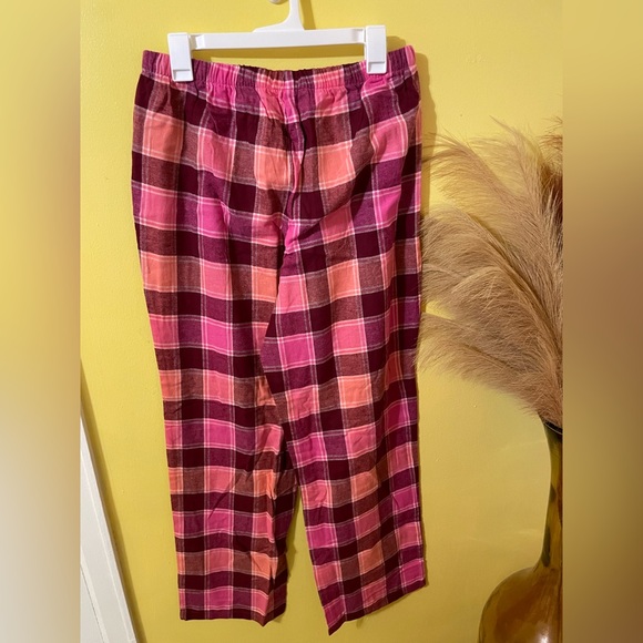 NWT Sonoma Plaid Pj pants in Pink and Peach - Picture 5 of 5